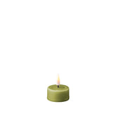 DELUXE Olive Green LED Tealight S 4,1x4,5 - (RF-0091)